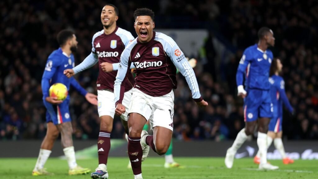 Aston Villa sorprende al vencer al Chelsea gracias a Ollie Watkins
