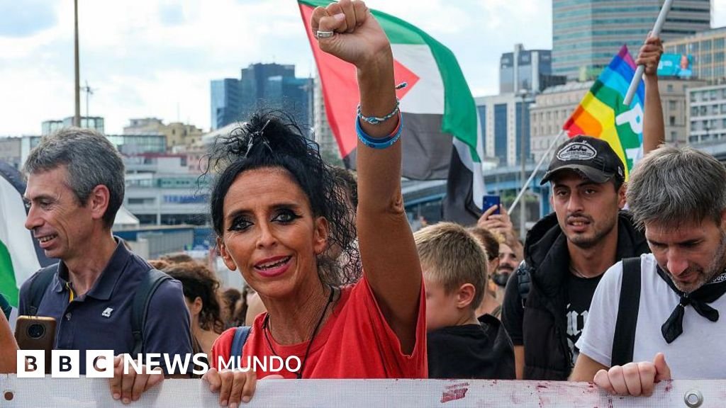 Imágenes impactantes de la huelga y las masivas protestas en Italia contra los ataques de Israel en Gaza