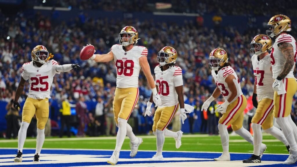 Los 49ers dominan a los Colts en MNF gracias a las destacadas actuaciones de Purdy y McCaffrey