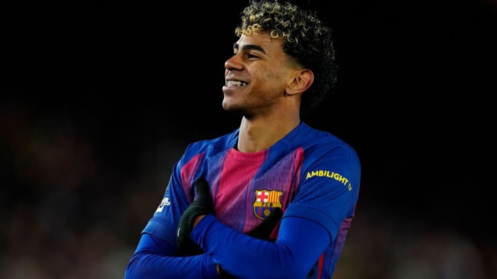 Yamal: una celebración al estilo Neymar al sentirse 'libre' en la UCL