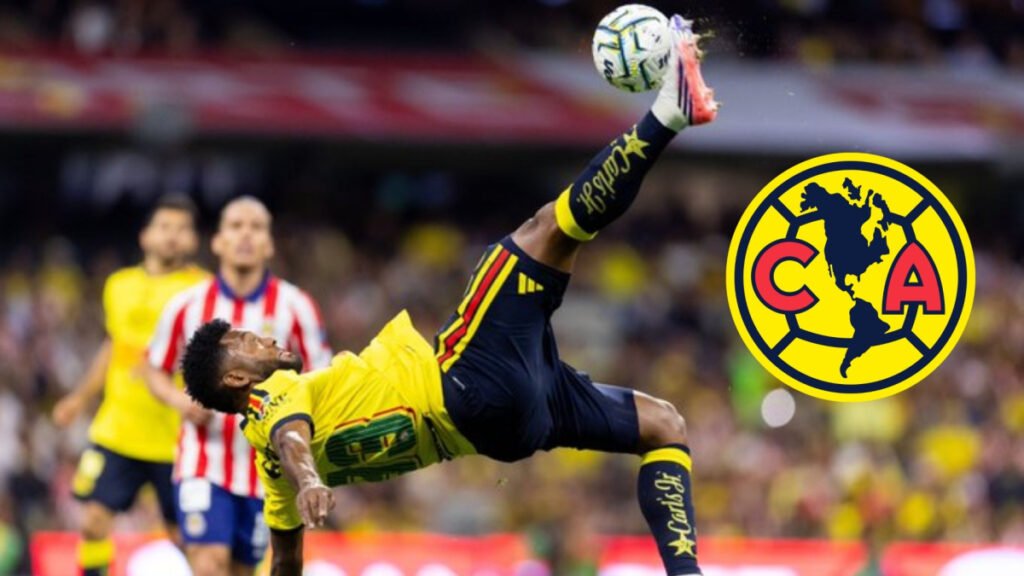 Miguel Borja se consagra como el sucesor de Hugo Sánchez en México: un impresionante gol de chilena en el América contra las Chivas.