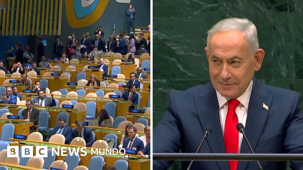Video: Decenas de delegados dejan la Asamblea General de la ONU mientras Netanyahu habla