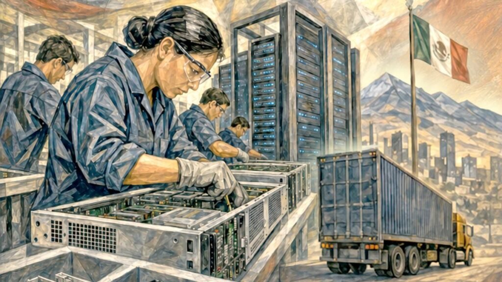 México lidera la exportación de servidores para IA, superando a los automóviles en su futuro tecnológico.