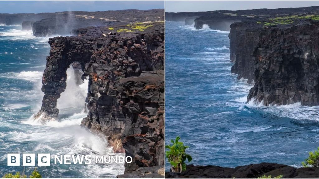 Se derrumba en Hawái el icónico arco marino Hōlei, que tenía 550 años de historia.